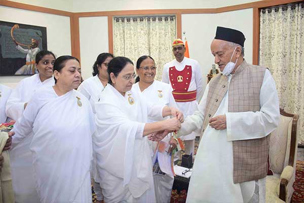 Raksha Bandhan with H.E Shri Bhagat Singh Koshyari Ji - Hon'ble Governor of Maharashtra